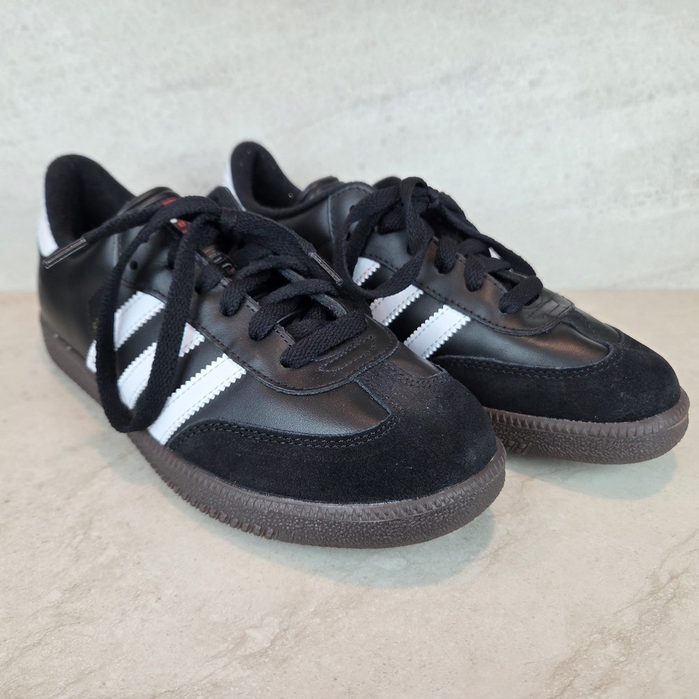 Adidas Samba 036516 SIZE US 6 YOUTH Kids Indoor Soccer Shoes Black Gum Sneaker - Picture 6 of 11